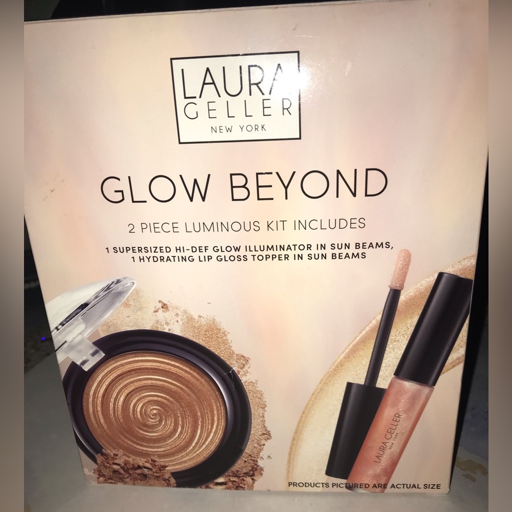 Laura Geller Glow Beyond highlighter & lipgloss set - Picture 2 of 4